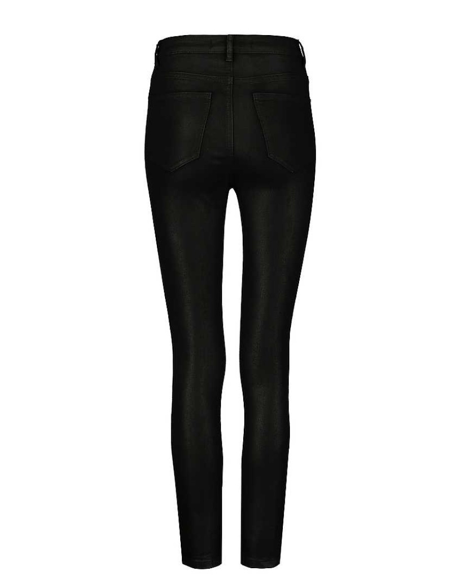 Vestiario Tally Weijl Pantaloni Neri | Pantaloni Skinny A Vita Alta Nero