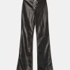 Vestiario Tally Weijl Pantaloni In Similpelle | Pantaloni In Ecopelle Con Dettaglio Strass Nero