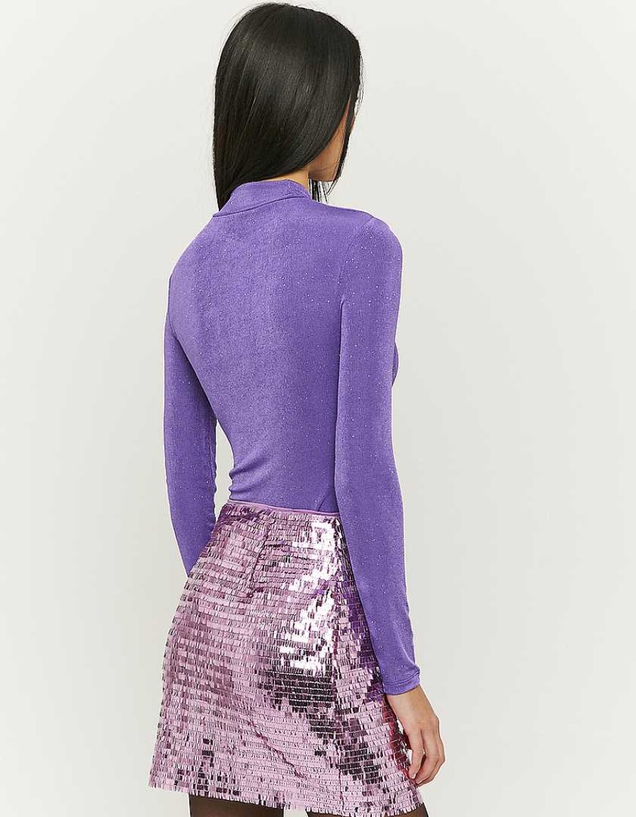 Vestiario Tally Weijl | Minigonna Con Paillettes Viola