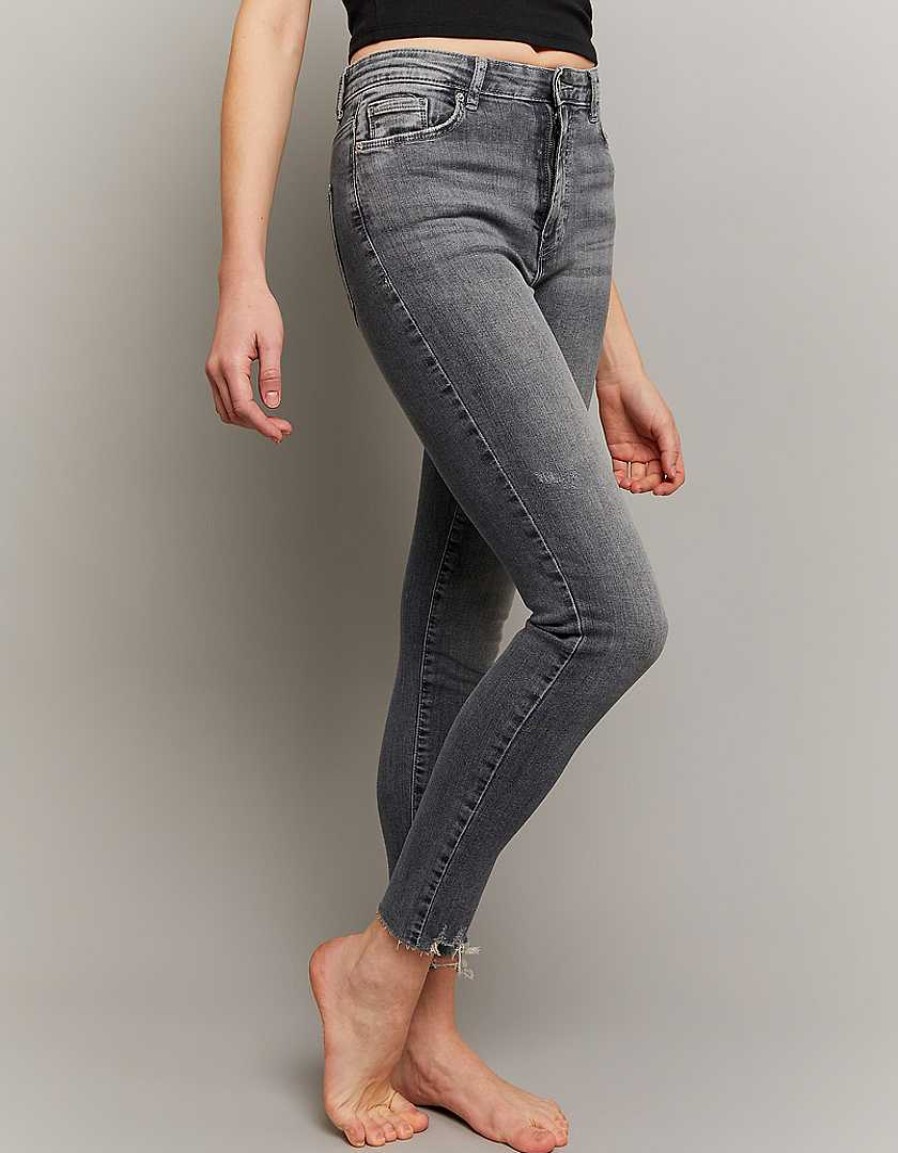 Jeans Tally Weijl | Jeans Skinny A Vita Alta Grigio