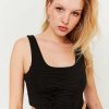 Vestiario Tally Weijl Top Neri | Top Con Lacci A Corsetto Nero