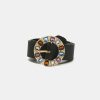 Accessori Tally Weijl | Cintura Nera Vintage Pietre Multicolore