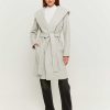 Vestiario Tally Weijl Cappotti | Cappotto Con Cintura Grigio