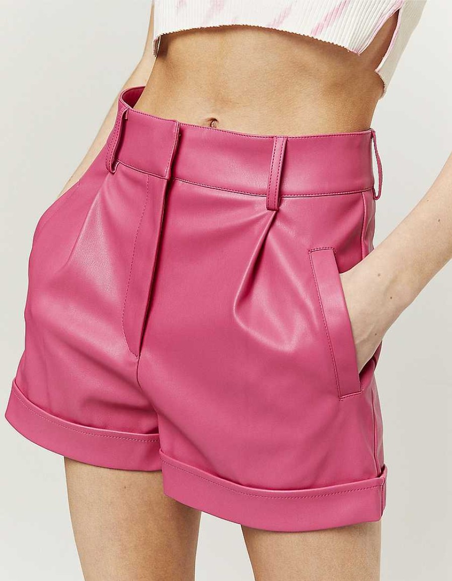 Vestiario Tally Weijl | Mini Shorts In Ecopelle Rosa