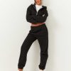 Vestiario Tally Weijl | Joggers Con Gambe Rilassate A Vita Alta Nero