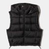 Vestiario Tally Weijl Giacche Nere | Gilet Imbottito Corto Con Cappuccio Nero