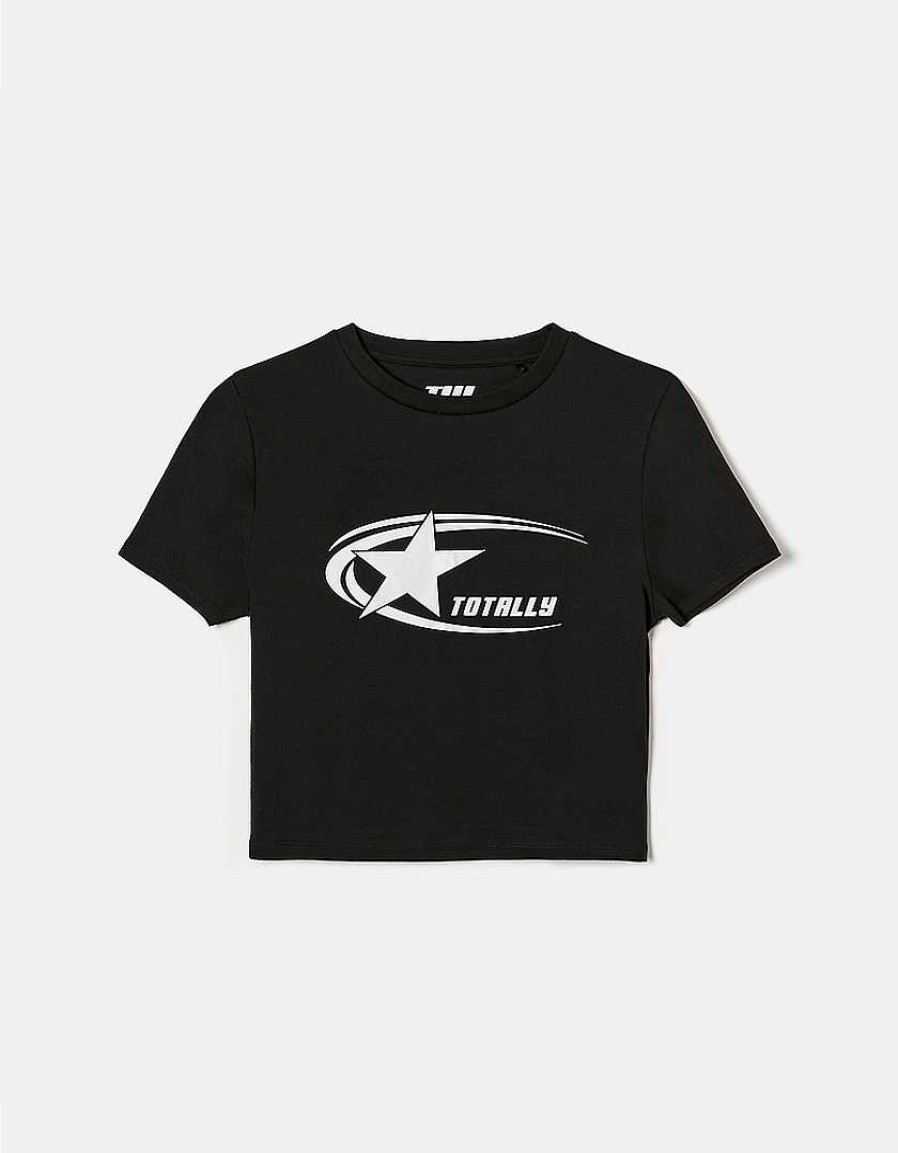 Vestiario Tally Weijl | T-Shirt Stampata Corta Nero