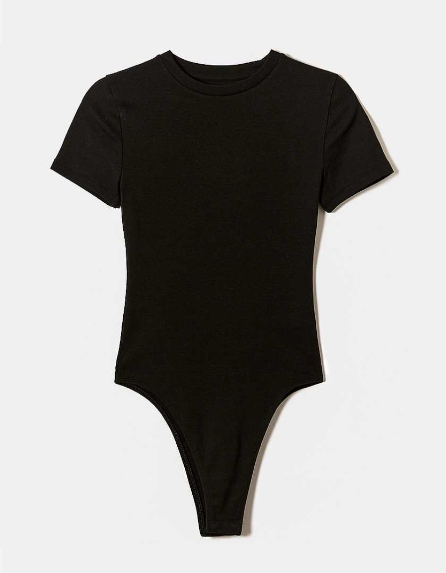 Vestiario Tally Weijl | Body Basic A Maniche Corte Nero