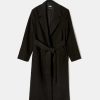 Vestiario Tally Weijl Cappotti | Cappotto Con Cintura Nero