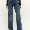 Jeans Tally Weijl | Jeans A Gamba Larga A Vita Alta Blu