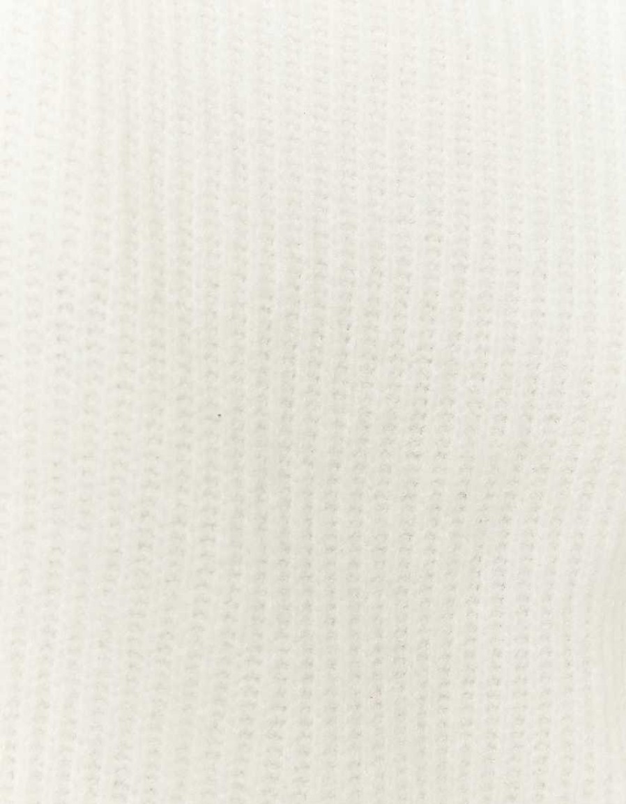 Vestiario Tally Weijl | Maglione Lavorato A Maglia Bianco