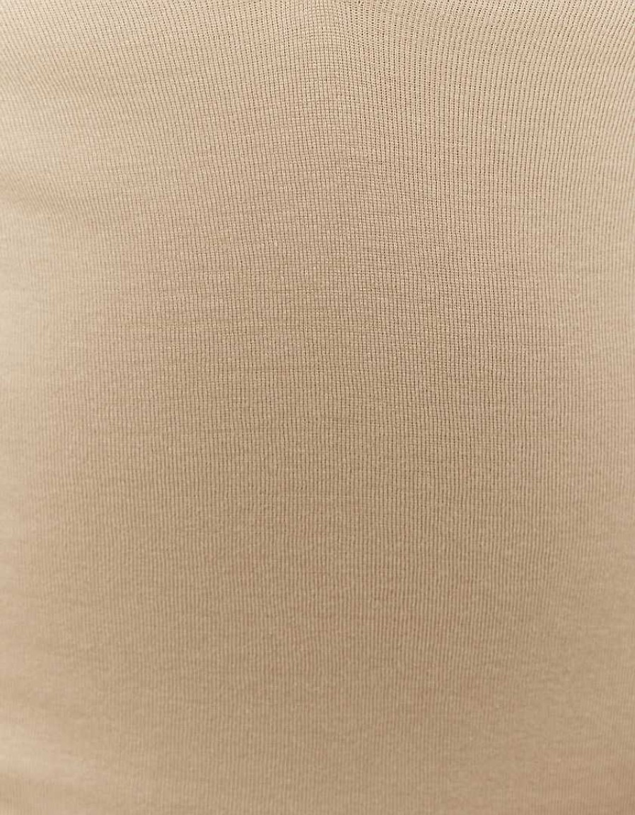 Vestiario Tally Weijl | Magliette Basic A Maniche Lunghe Beige Marrone