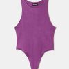 Vestiario Tally Weijl | Body Basic Con Scollo All'Americana Viola