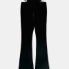 Vestiario Tally Weijl Pantaloni A Vita Alta | Leggings In Velluto Ritagliati Nero