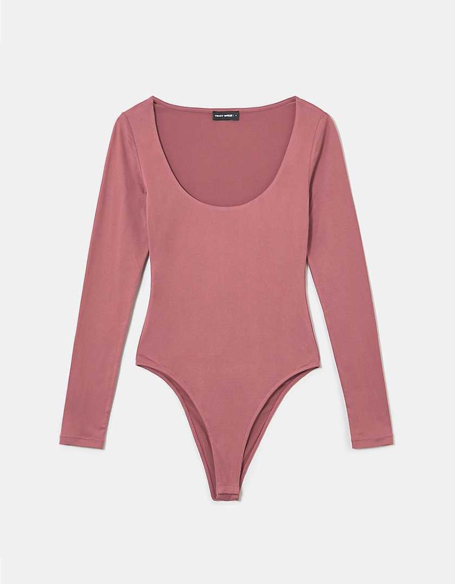 Vestiario Tally Weijl | Body A Maniche Lunghe Rosa