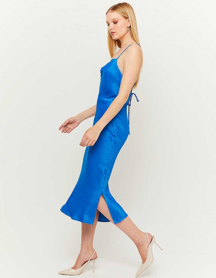 Vestiario Tally Weijl Abiti E Tute | Abito Da Festa Maxi In Raso Blu