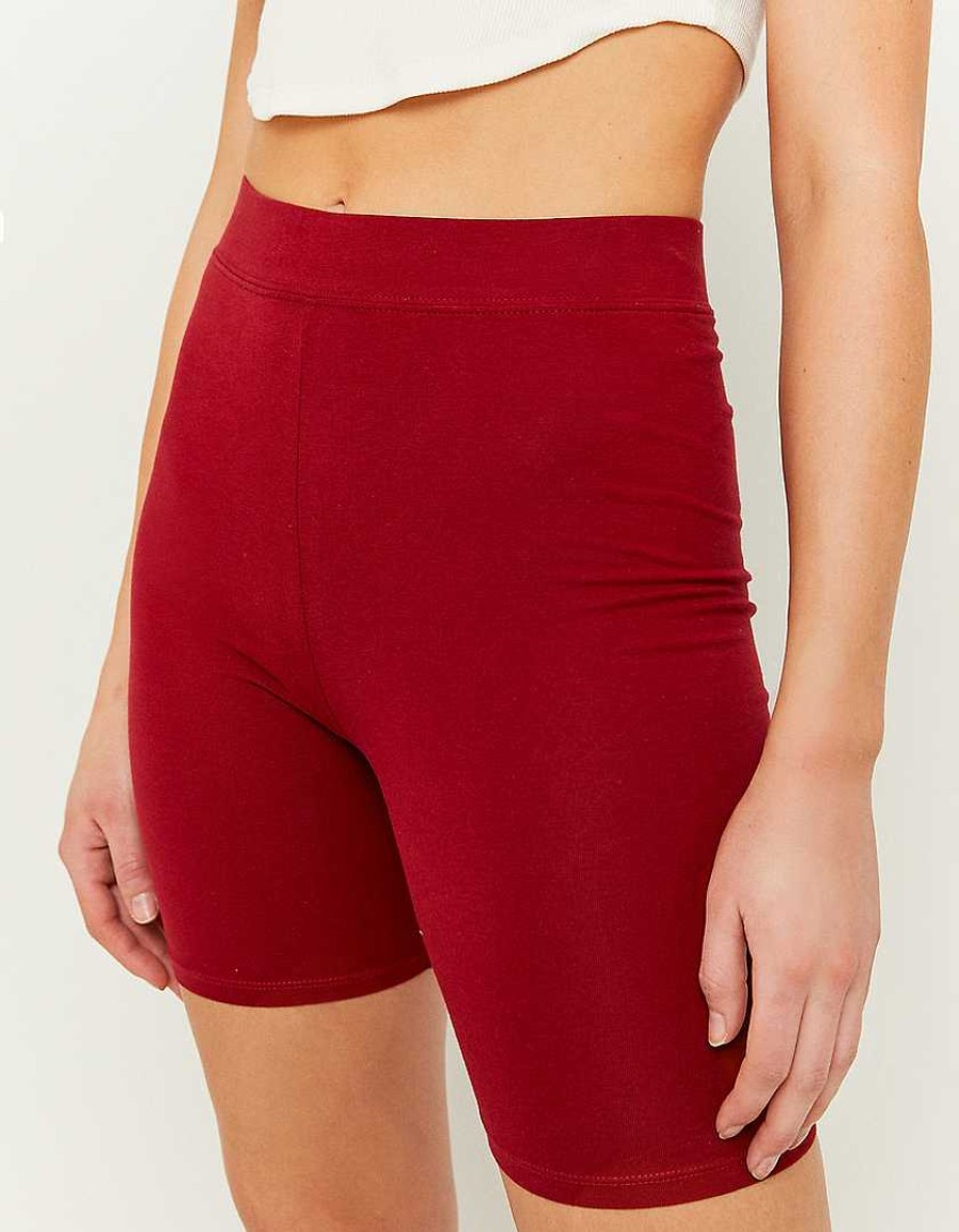 Vestiario Tally Weijl | Pantaloncini Da Ciclismo A Vita Alta Rosso