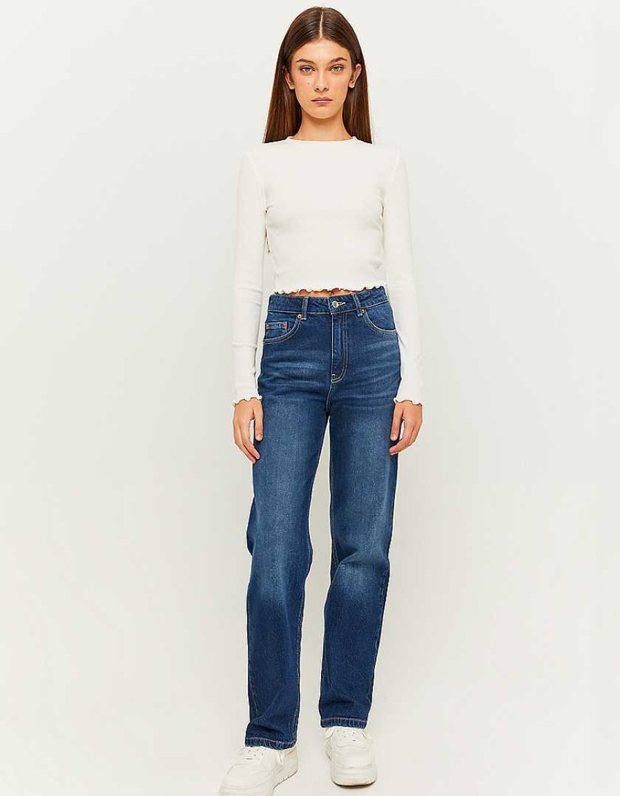 Jeans Tally Weijl | Jeans A Gamba Dritta Blu