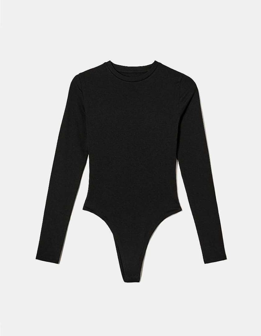 Vestiario Tally Weijl | Body Basic A Maniche Lunghe Nero