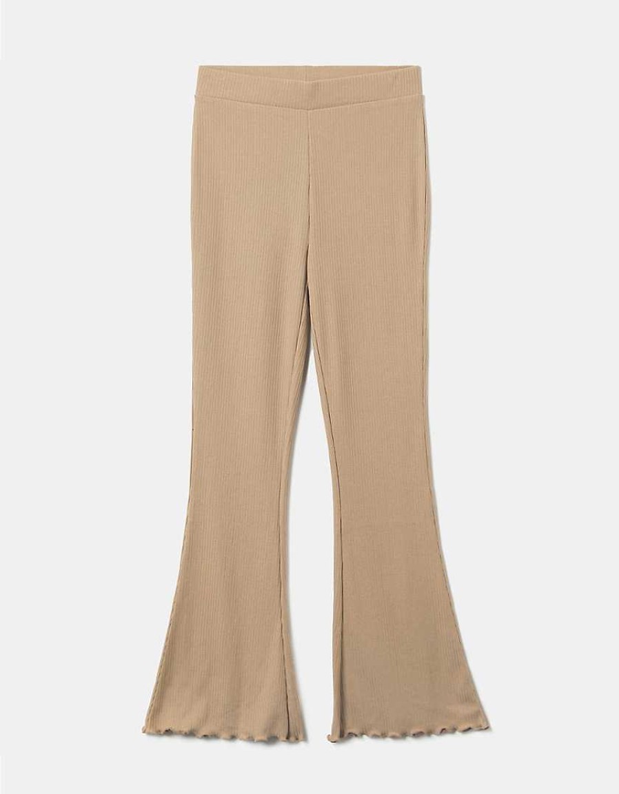 Vestiario Tally Weijl | Leggings Svasati A Vita Alta Beige