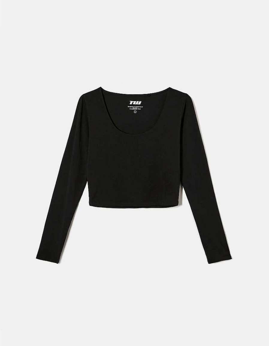 Vestiario Tally Weijl | T-Shirt Basic Corta Nero