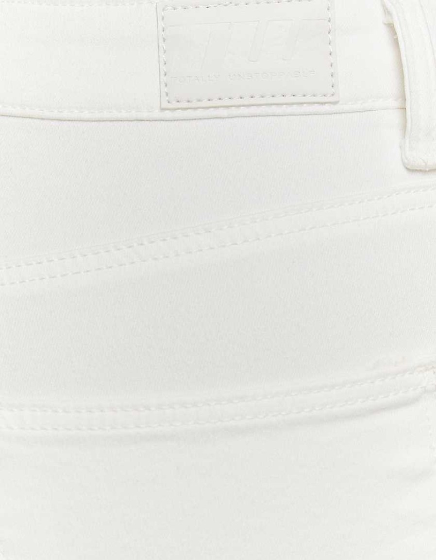 Vestiario Tally Weijl Pantaloni Bianchi | Pantaloni Skinny A Vita Alta Bianco