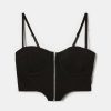 Vestiario Tally Weijl Top Neri | Top Bustier Aderente Nero