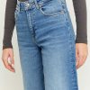 Jeans Tally Weijl | Jeans A Gamba Larga A Vita Alta Blu