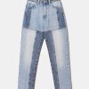 Jeans Tally Weijl | Jeans Mamma Patchwork A Vita Alta Blu