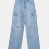 Vestiario Tally Weijl | Jeans Cargo Lunghi A Gamberetti Blu