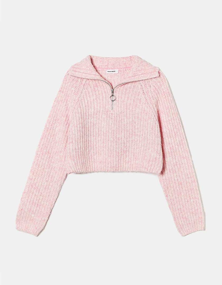 Vestiario Tally Weijl | Maglione Corto Melange Rosa