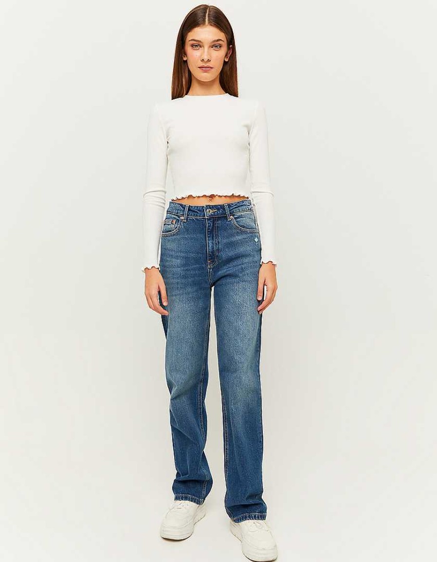 Jeans Tally Weijl | Jeans A Gamba Dritta Blu