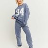 Vestiario Tally Weijl Felpe Oversize | Felpa Oversize Stampata Con Lavaggio In Denim Multicolore