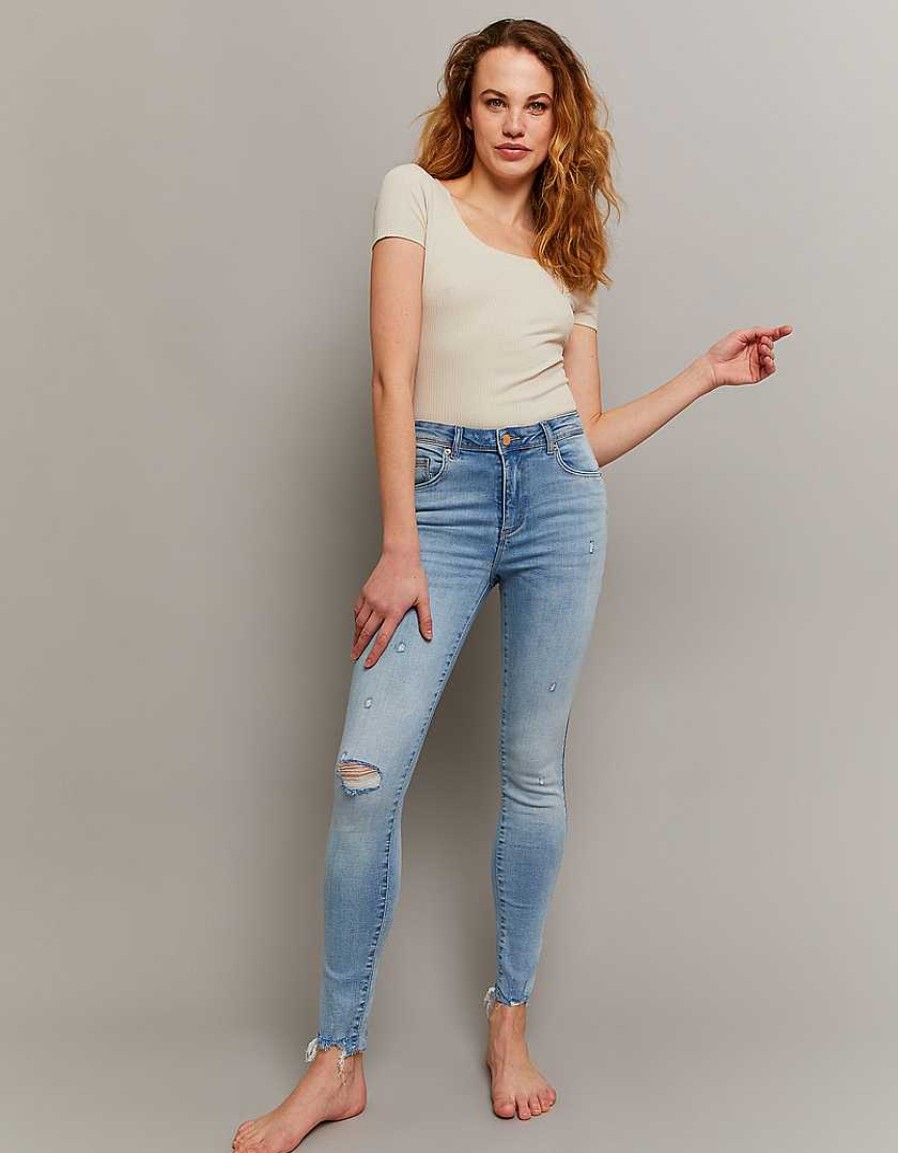 Jeans Tally Weijl | Jeans Push Up Skinny A Vita Media Blu