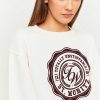 Vestiario Tally Weijl Felpe Oversize | Felpa Stampata Oversize Bianco