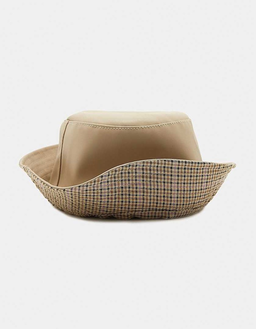 Accessori Tally Weijl | Cappello Da Pescatore In Ecopelle Beige Marrone