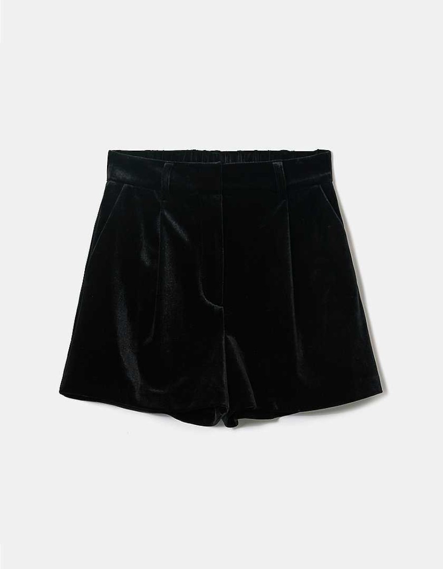 Vestiario Tally Weijl | Mini Shorts In Velluto Nero