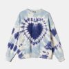 Vestiario Tally Weijl Felpe Oversize | Felpa Oversize Blu Tie-Dye Multicolore