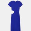 Vestiario Tally Weijl Abiti Neri | Abito Midi Con Taglio Blu