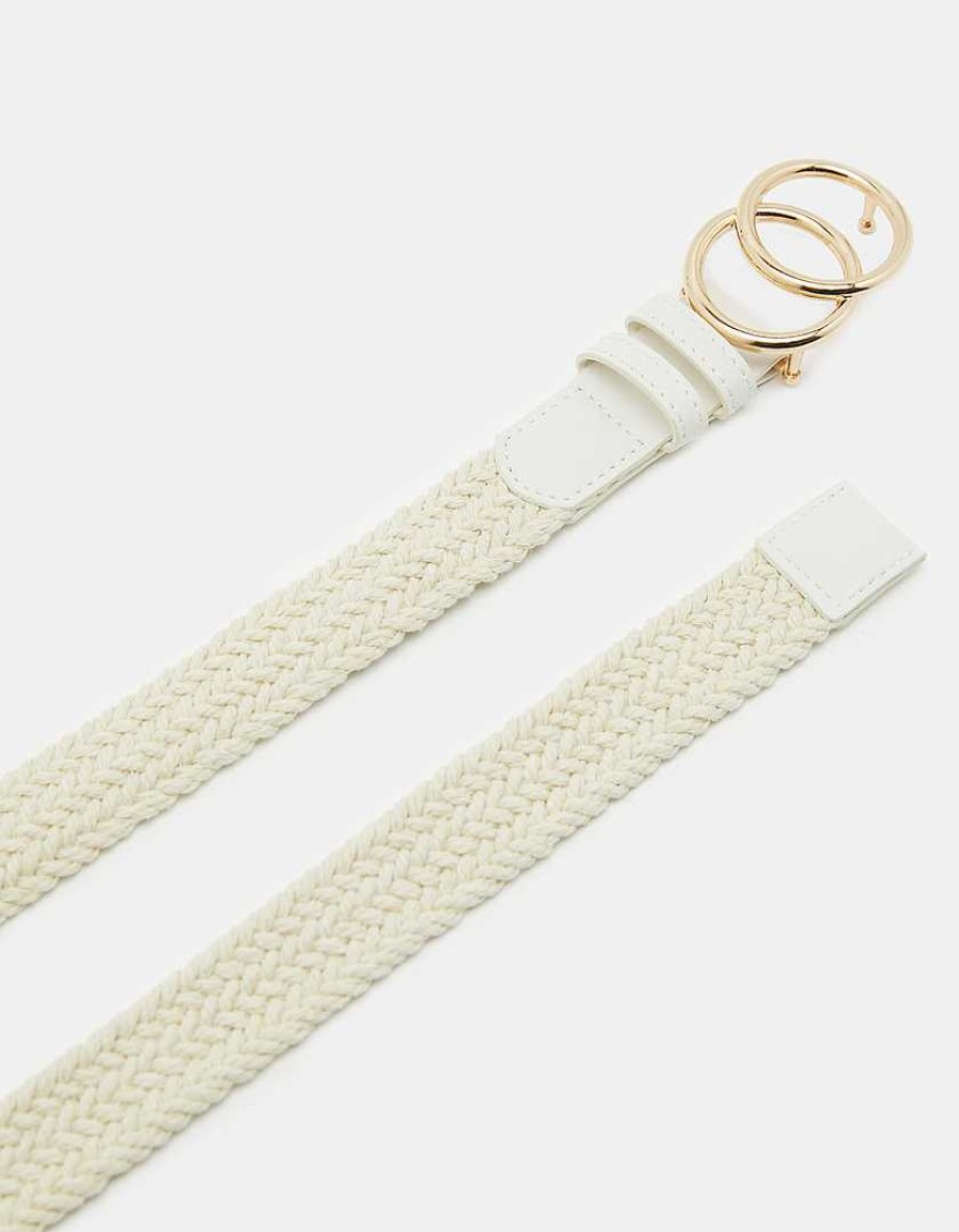 Accessori Tally Weijl | Cintura In Corda Con Doppia Fibbia Beige