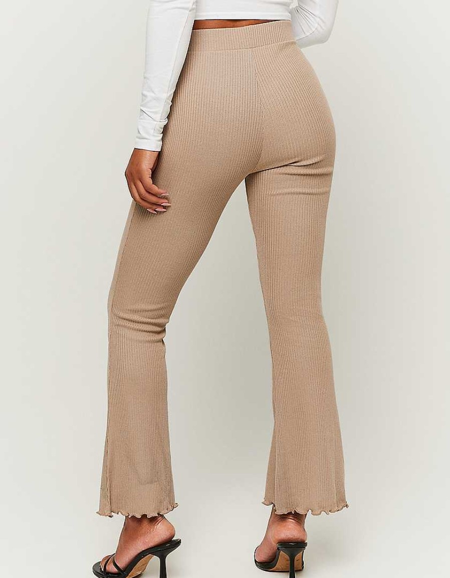 Vestiario Tally Weijl | Leggings Svasati A Vita Alta Beige