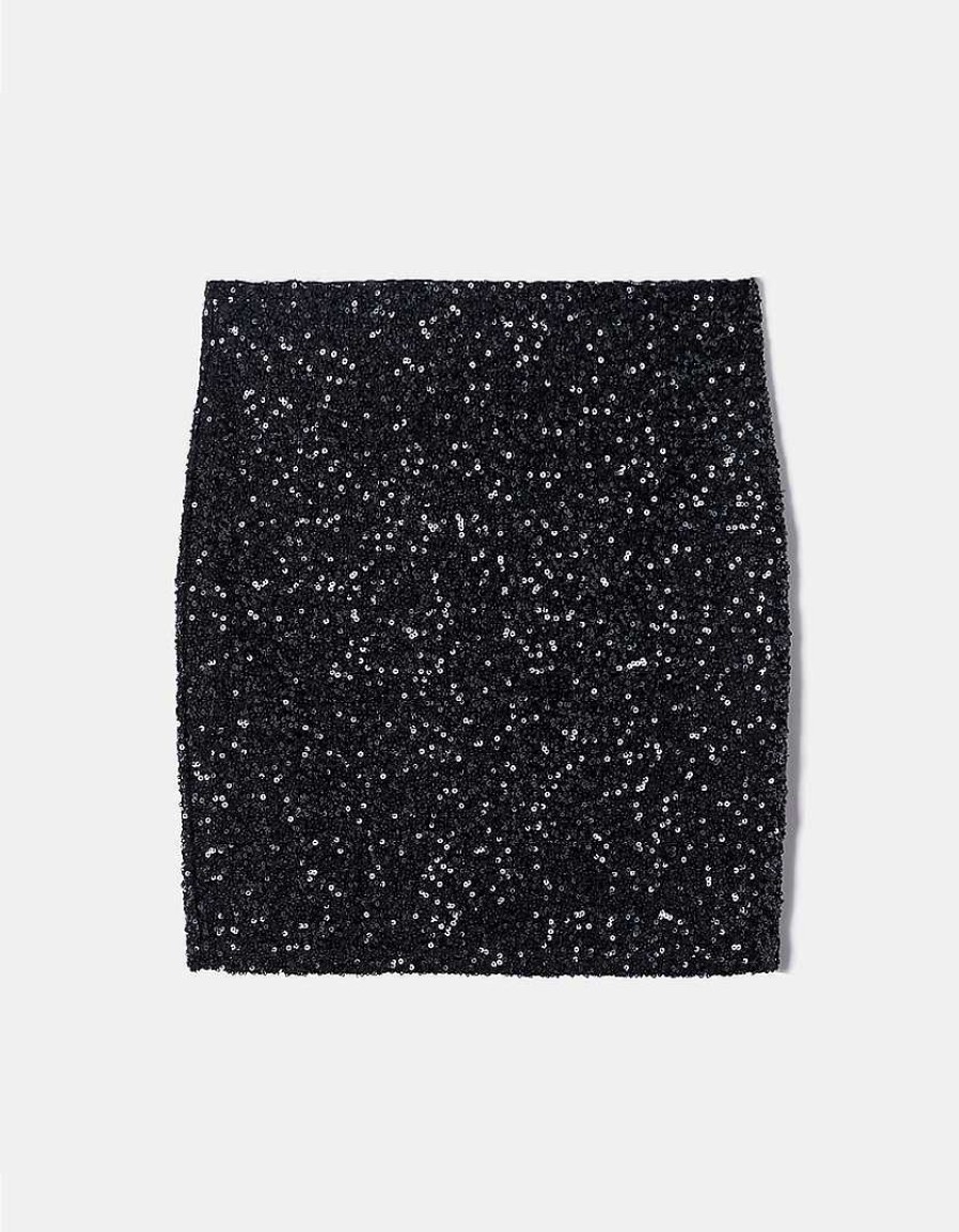 Vestiario Tally Weijl | Minigonna Con Paillettes Nero