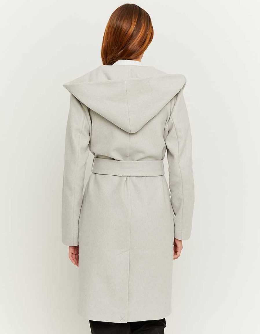 Vestiario Tally Weijl Cappotti | Cappotto Con Cintura Grigio