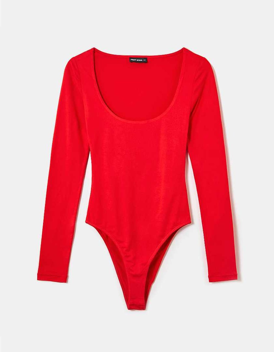 Vestiario Tally Weijl | Body Basic A Maniche Lunghe Arancia