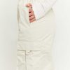 Vestiario Tally Weijl | Pantaloni Da Paracadute Cargo Beige Bianco