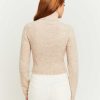 Vestiario Tally Weijl | Maglione Corto Con Collo Alto Beige